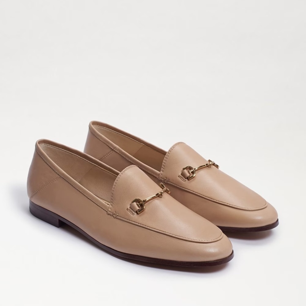 Sam Edelman Loraine Bit Loafers Beige Leather Women's Size 9